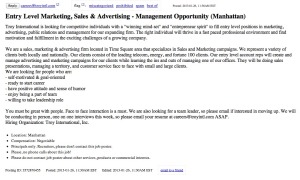 In case they take the Craigslist post down, here's the screenshot.